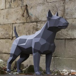 Escultura de Bull Terrier