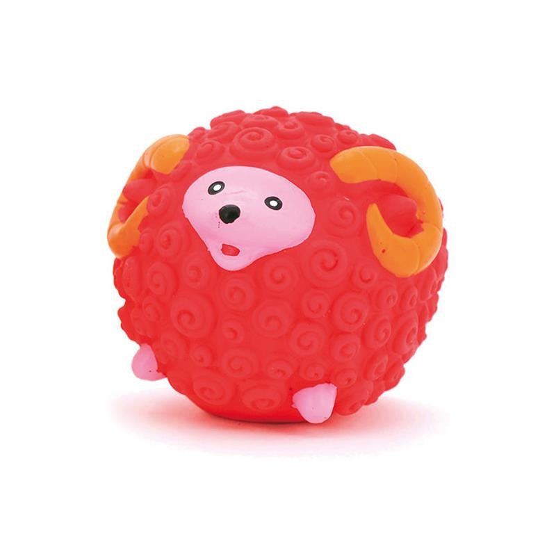 Oveja roja Látex 7 cms