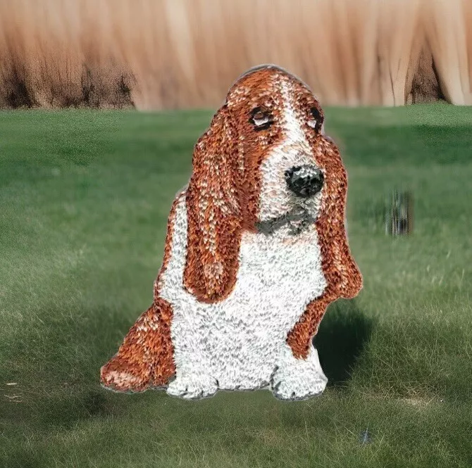 Parche bordado Basset01