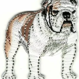 Parche bordado Bulldog Ingles