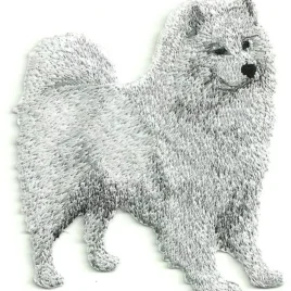 Parche bordado Samoyedo