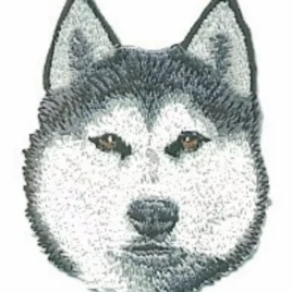 Parche bordado husky siberiano
