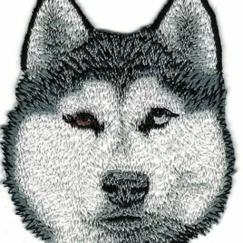 Parche bordado Husky Siberiano